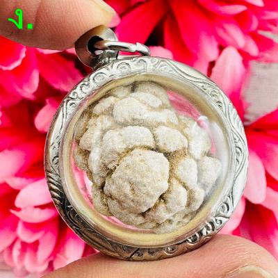 Brain Stone Sarira Sivali Arahan Buddha Relic Money Wealth Thai Amulet #17747